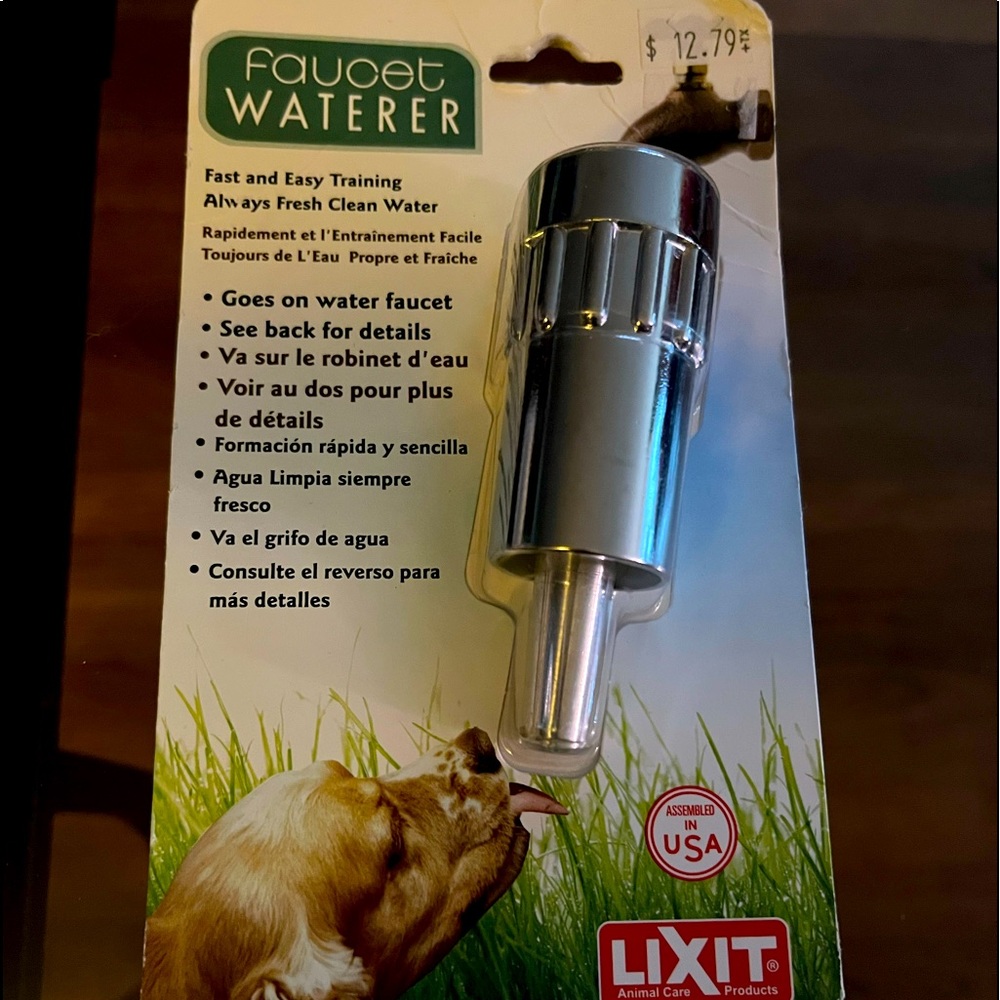 Lixit Faucet Waterer for pets outdoors
